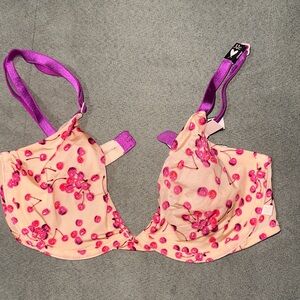 Victoria's Secret Cherry Blossom Bra - Pink and Purple